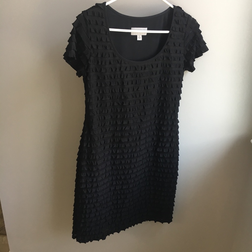 Little Black Ruffle Dress